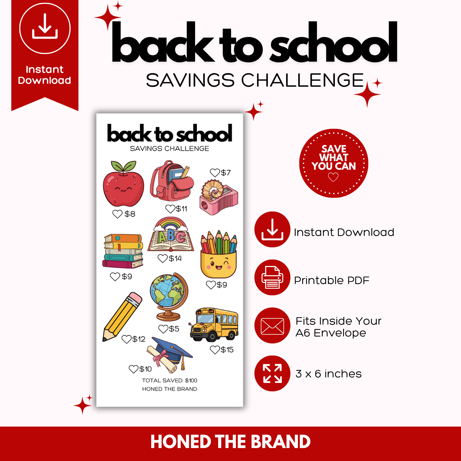 Digital A6 Back To School Savings Challenge