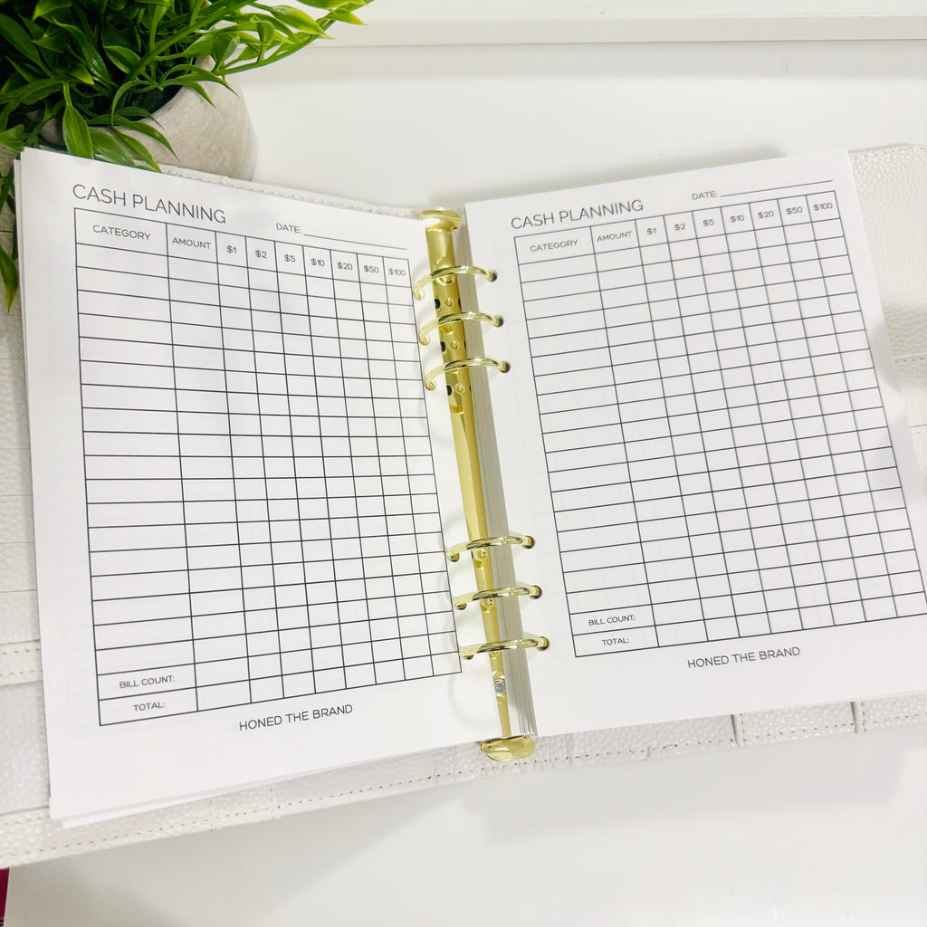 A5 Budget Planner Inserts