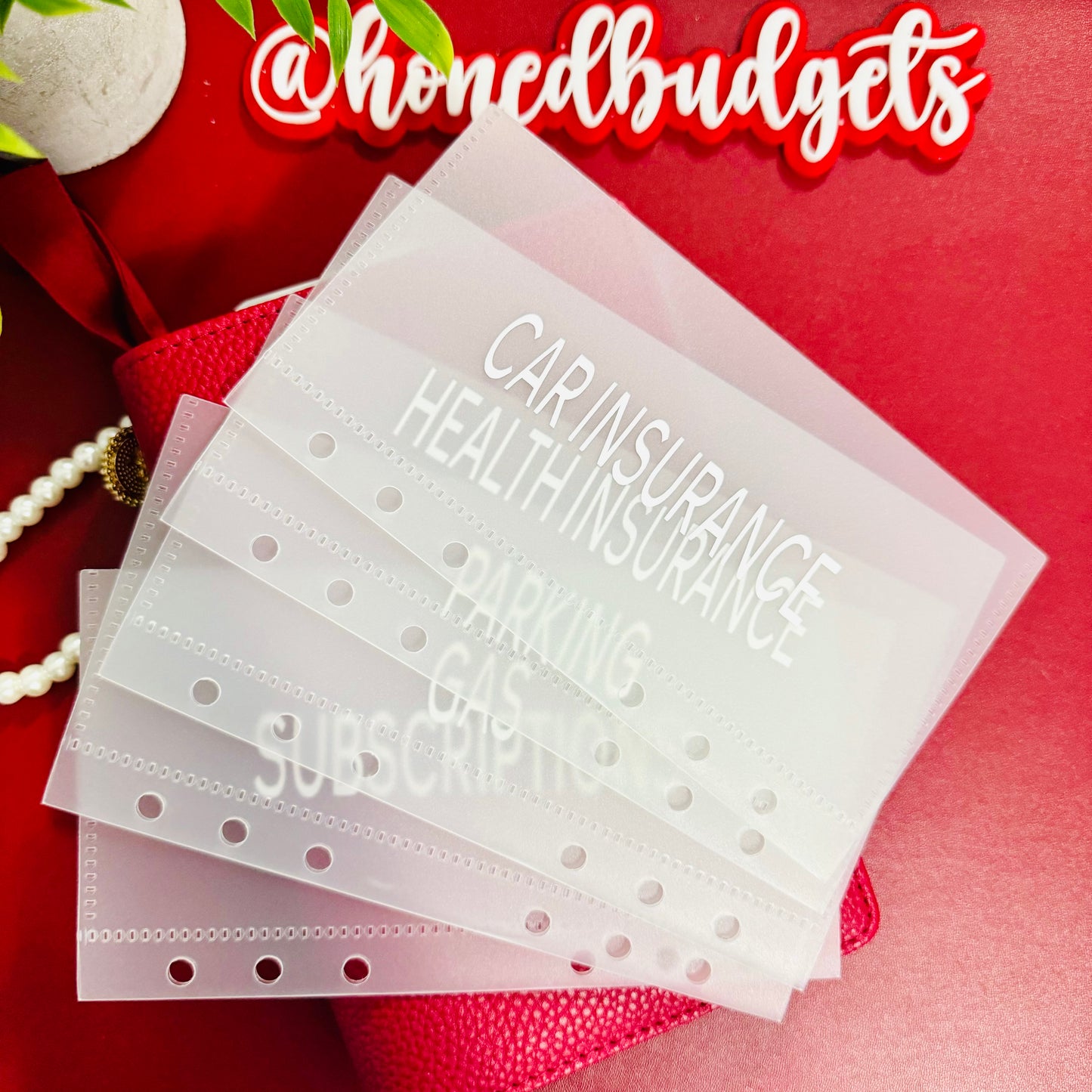 A6 PVC Cash Envelopes