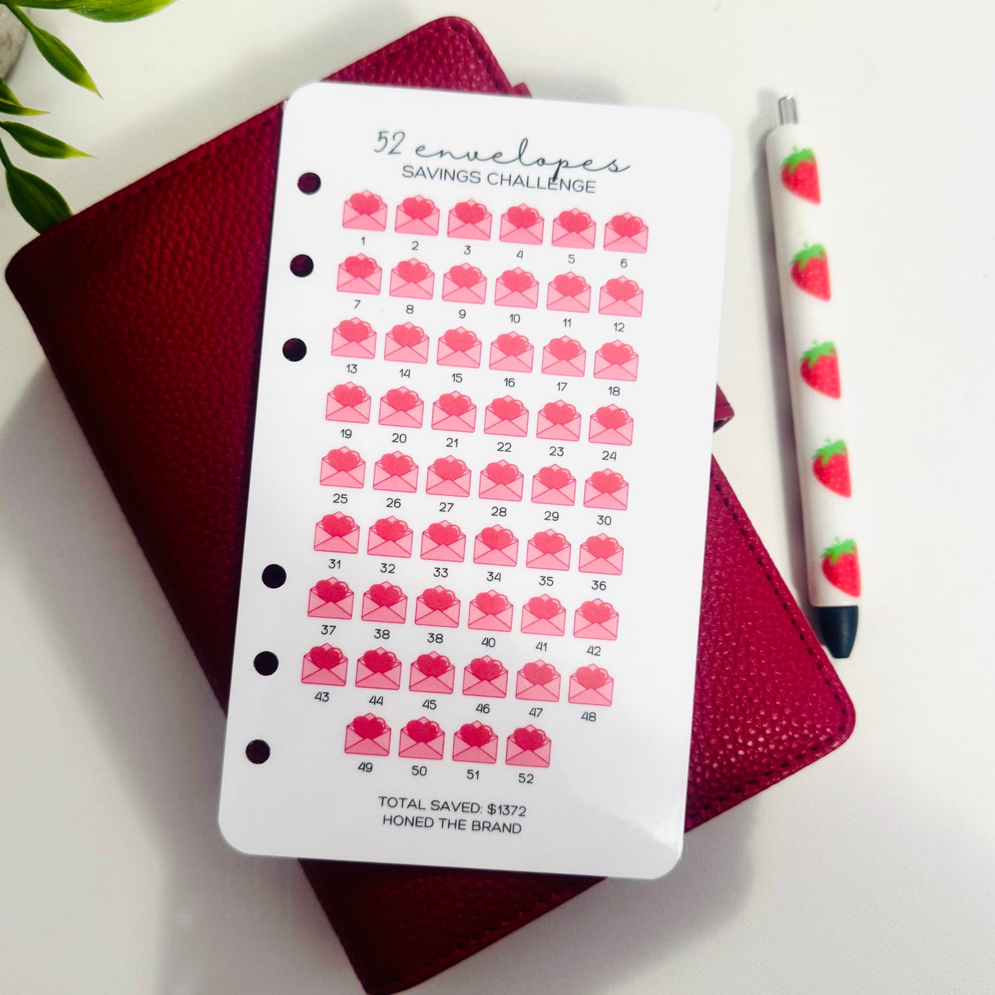 52 Envelopes Savings Challenge