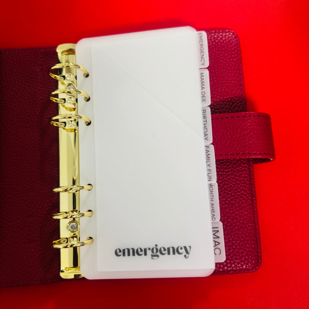 Matte Vellum Tabbed Peek-A-Boo Cash Envelopes