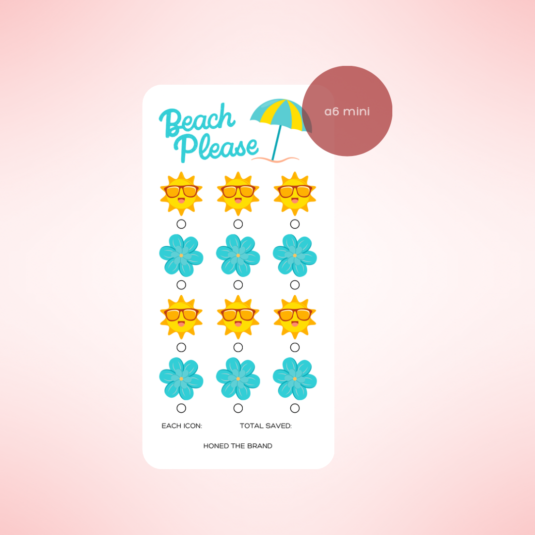 Beach Please Mini Savings Challenge