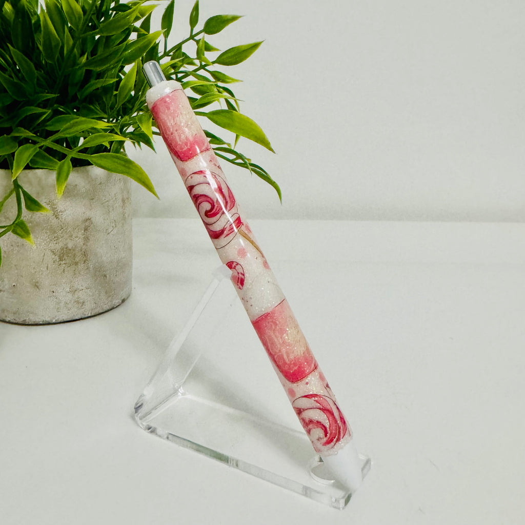 Pink Wintertime Glitter Pen