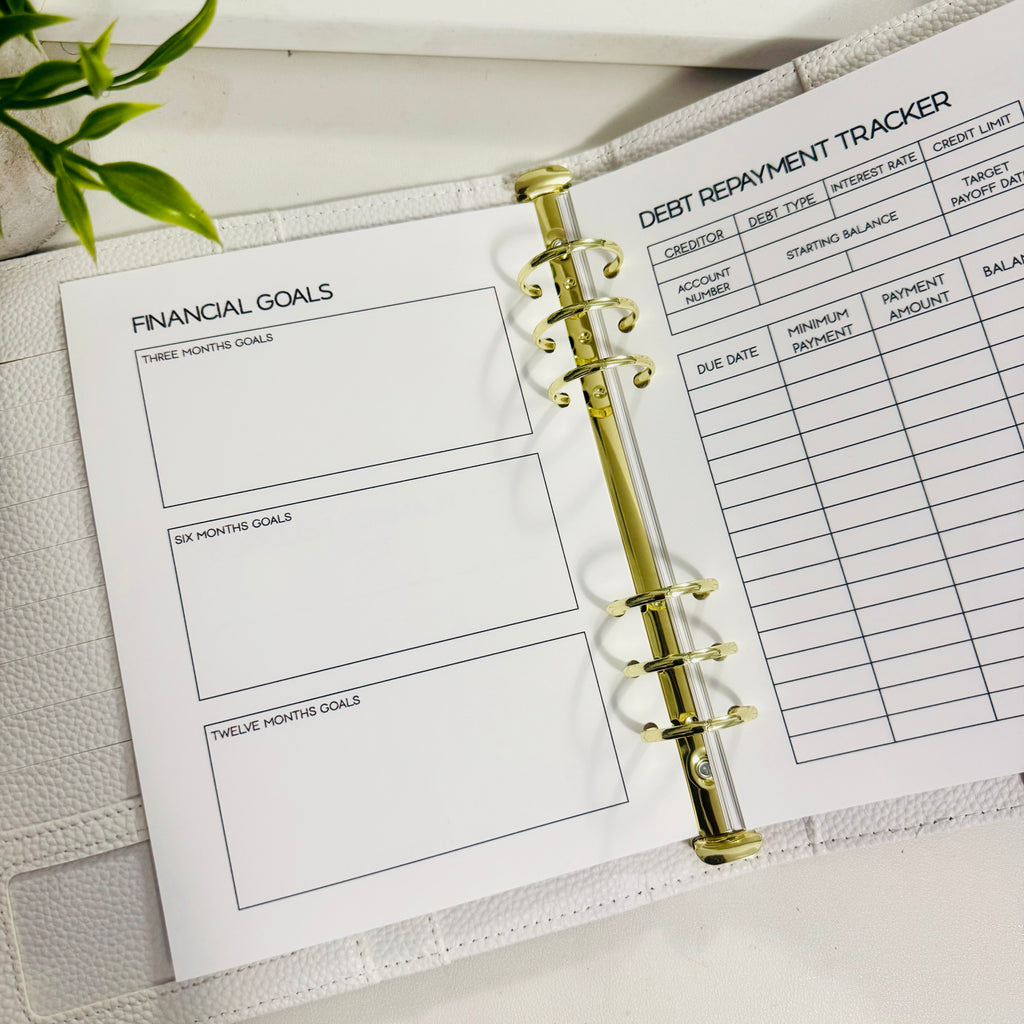 A5 Budget Planner Inserts