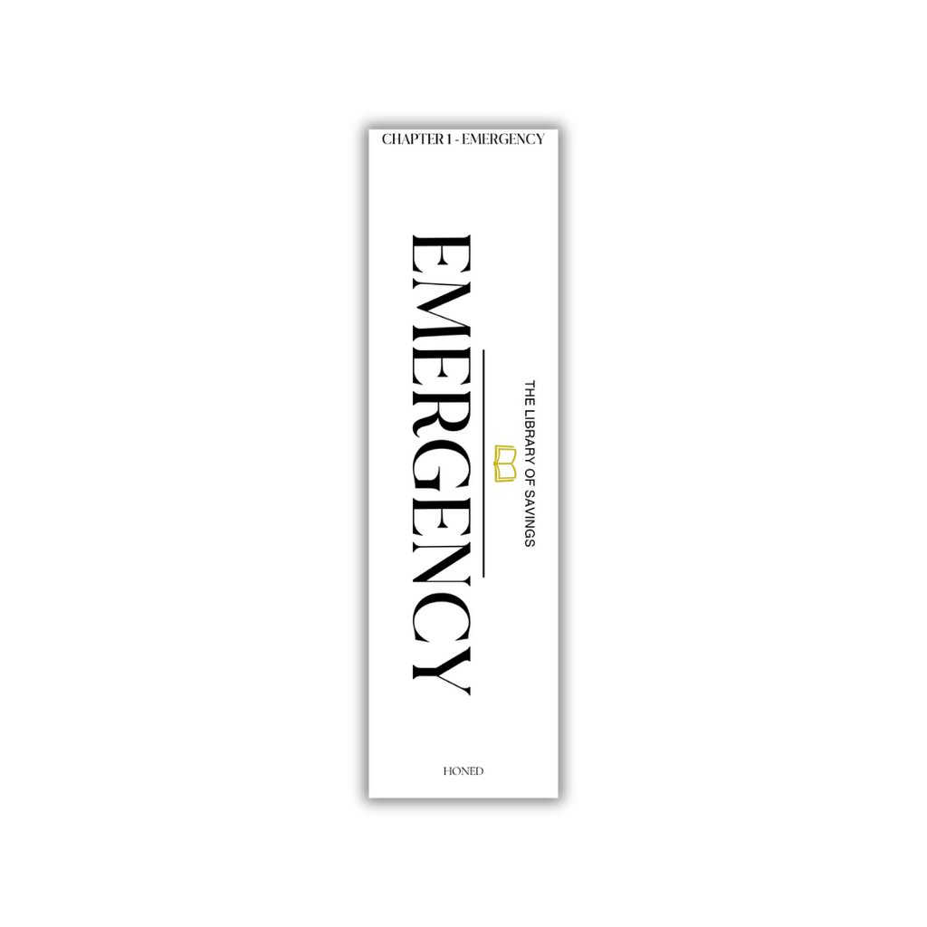 A6 Library Of Savings Binder Bookmark