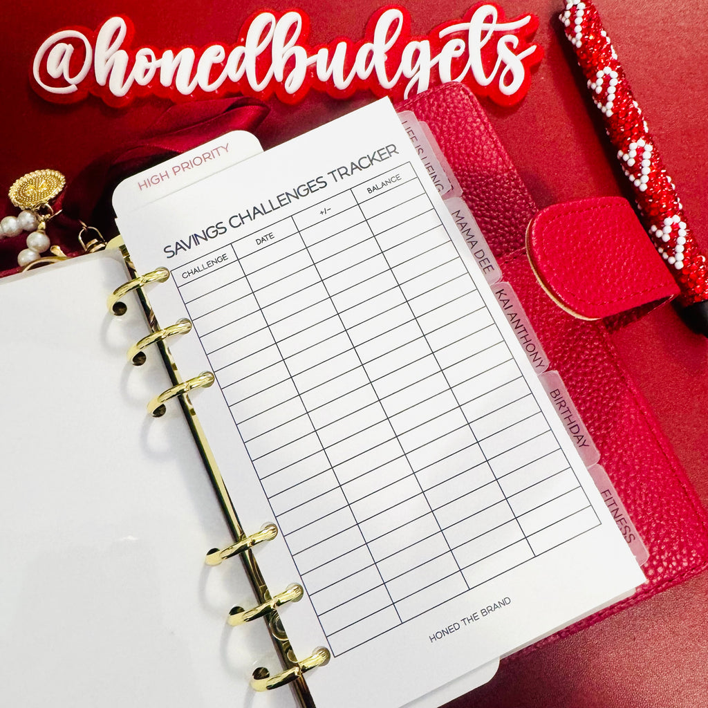 Savings Challenges Tracker