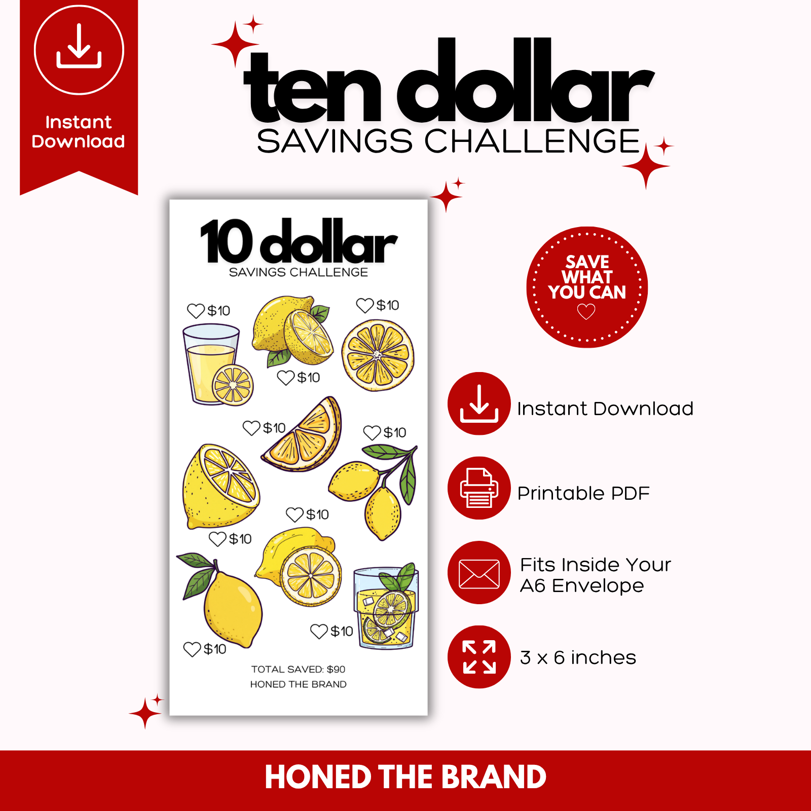 Digital A6 10 Dollar Savings Challenge