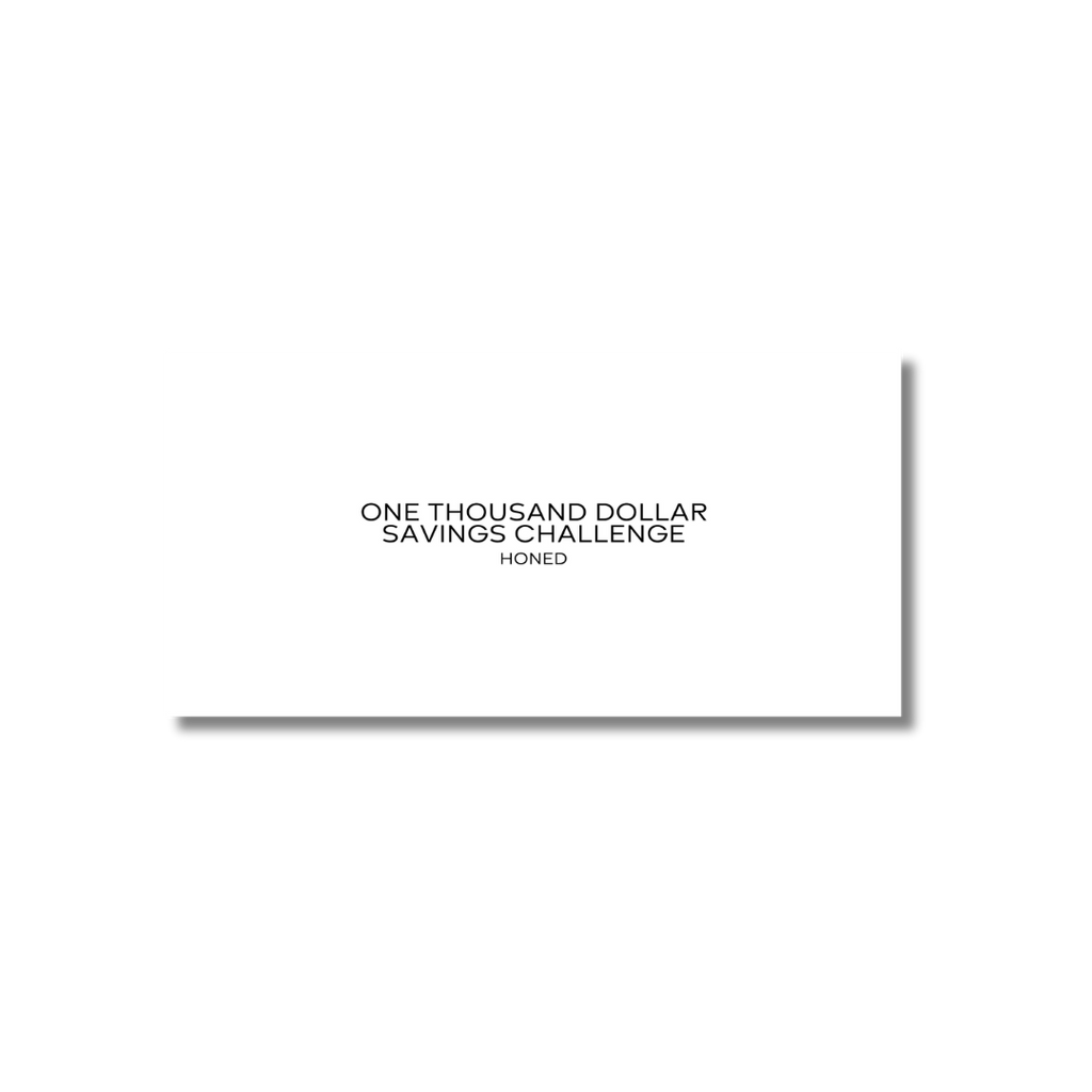 One Thousand Dollars Monthly Savings Challenge