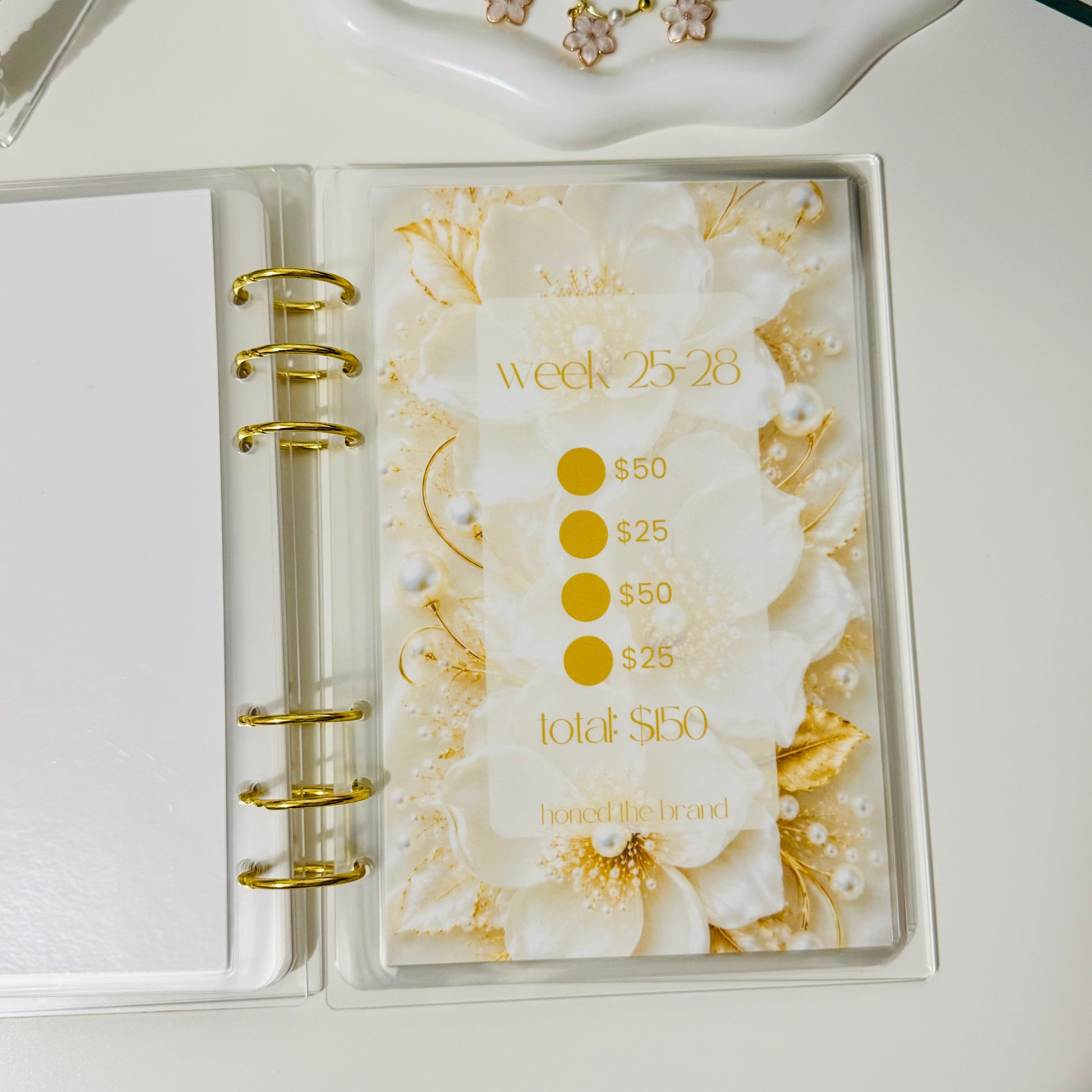 A5 52 Weeks Savings Challenge | Gold & Ivory Collective