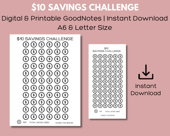 Digital $10 Savings Challenge