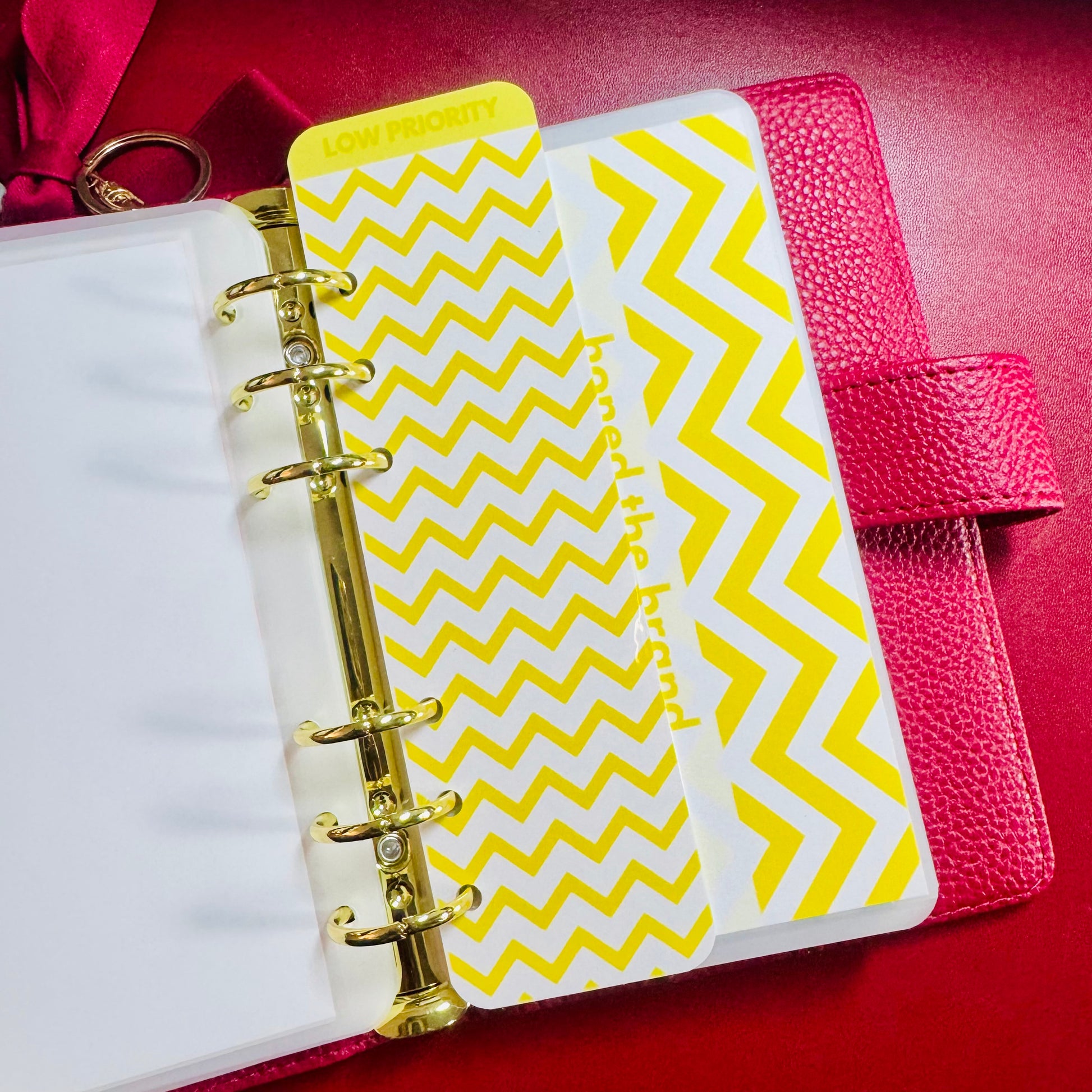 Chevron A6 Binder Bookmark
