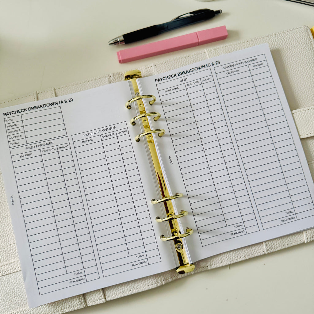 A5 Daily Planner Inserts
