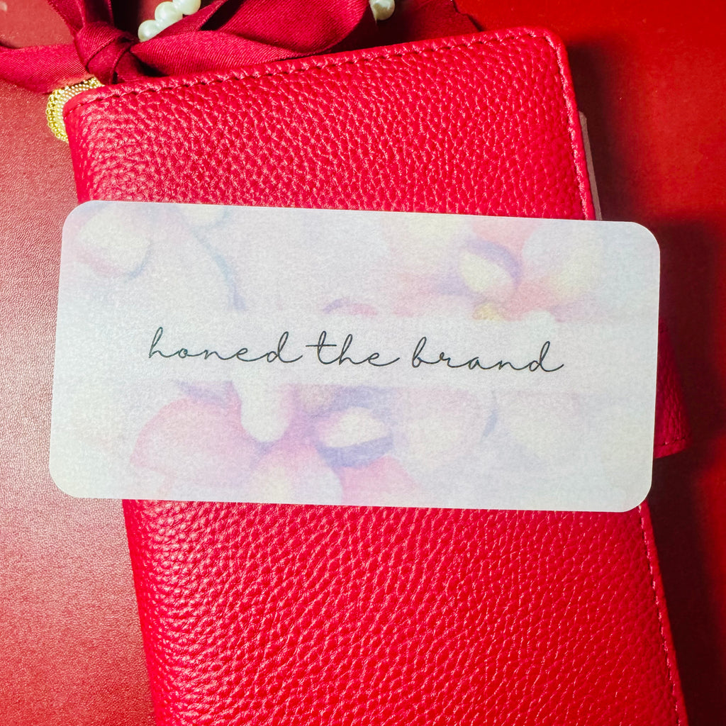 Pastel Floral Custom Cash Envelope Insert