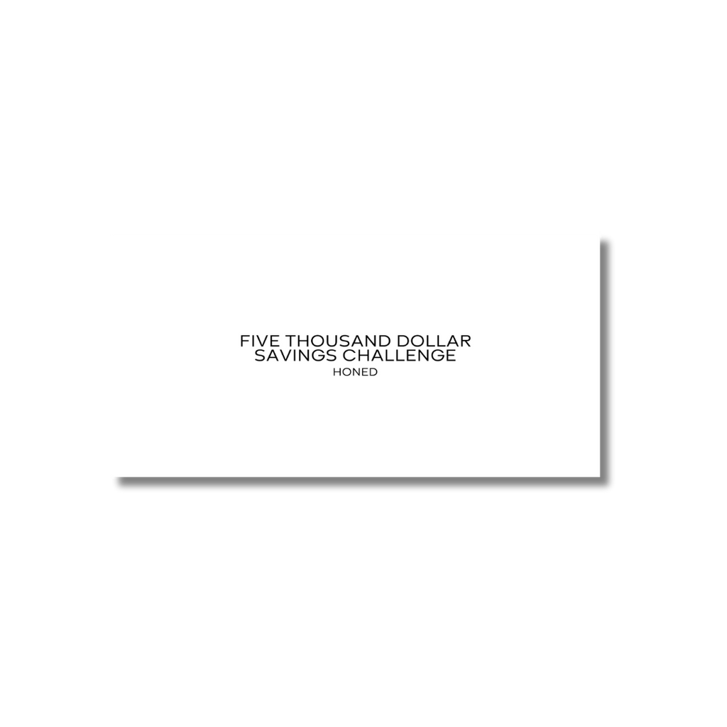 Five Thousand Dollars Monthly Savings Challenge