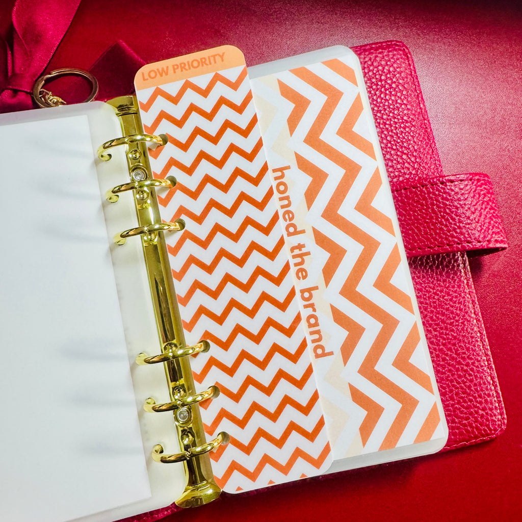Chevron A6 Binder Bookmark