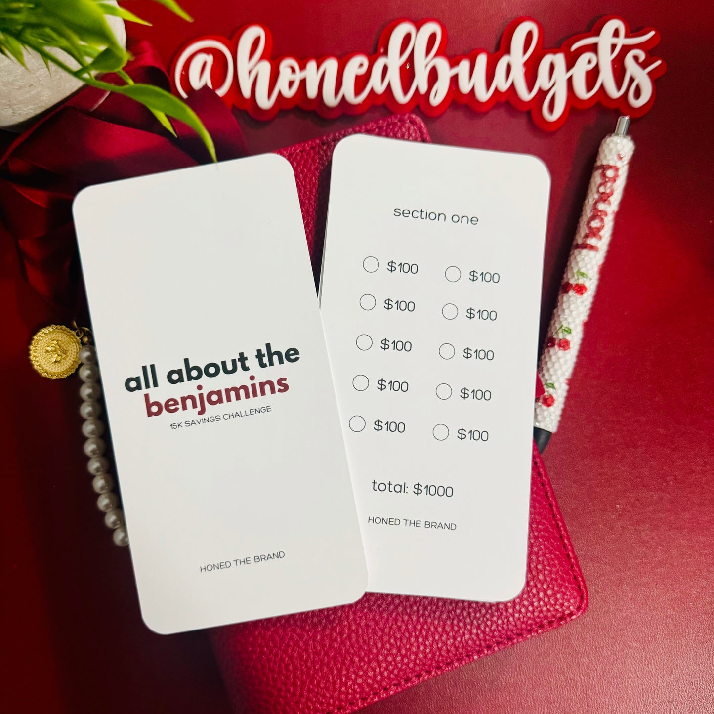 All About The Benjamins Savings Challenge