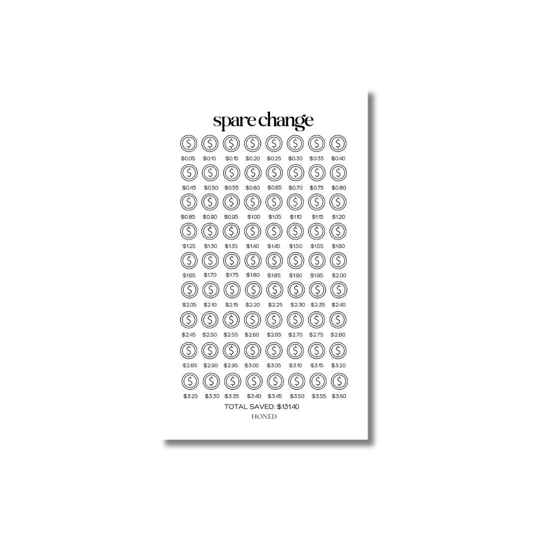 Spare Change Savings Challenge