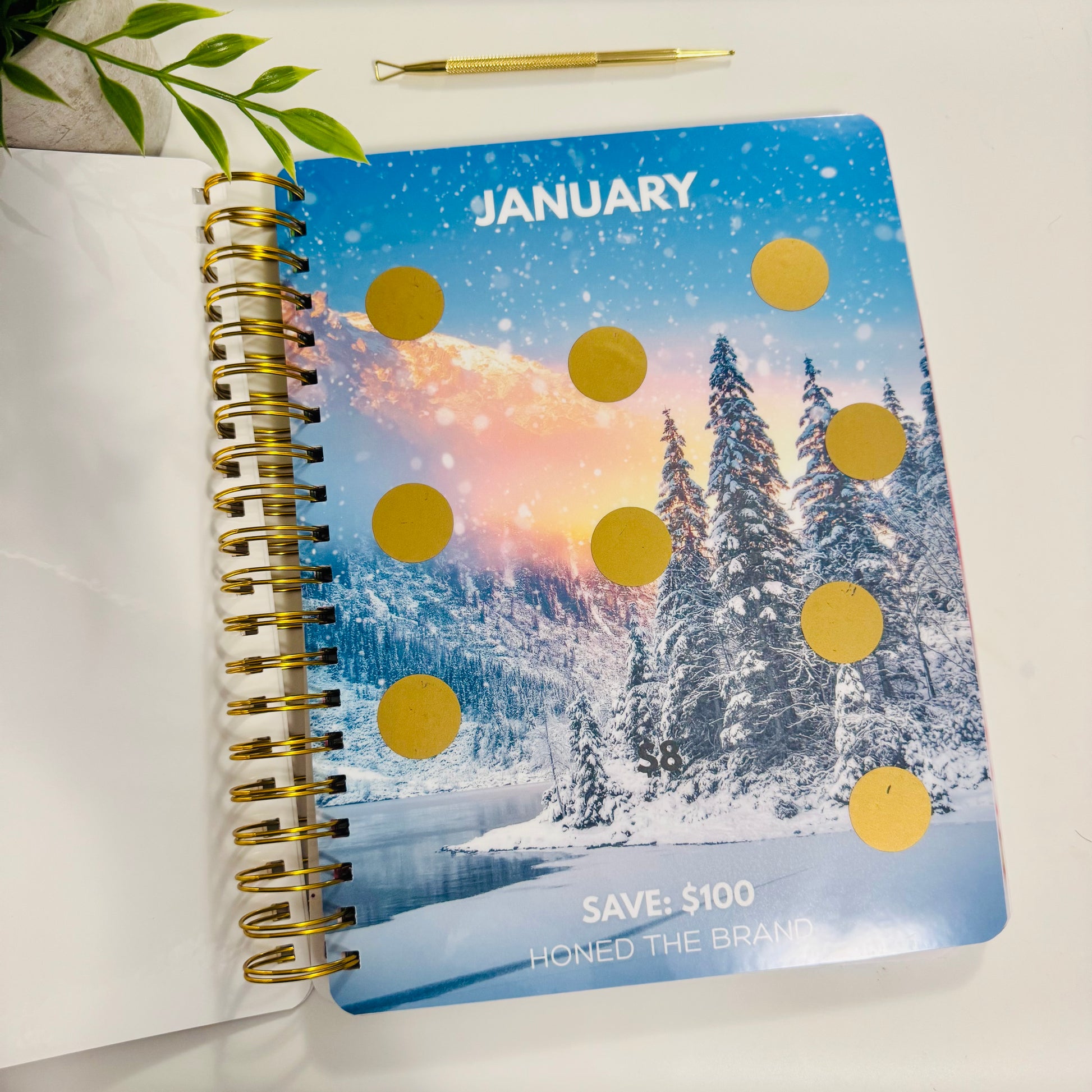 Digital Monthly Scratch & Save Challenge Book