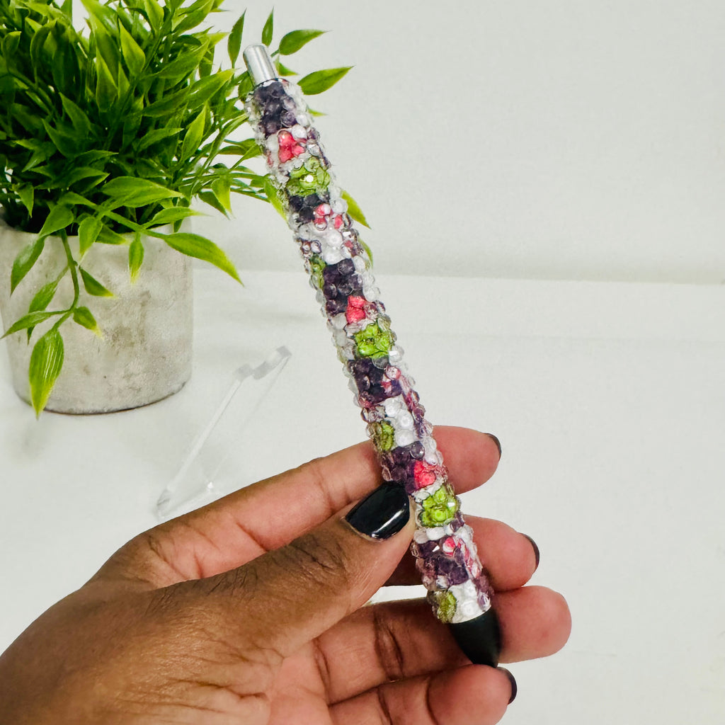 Checkered Grinch Pen