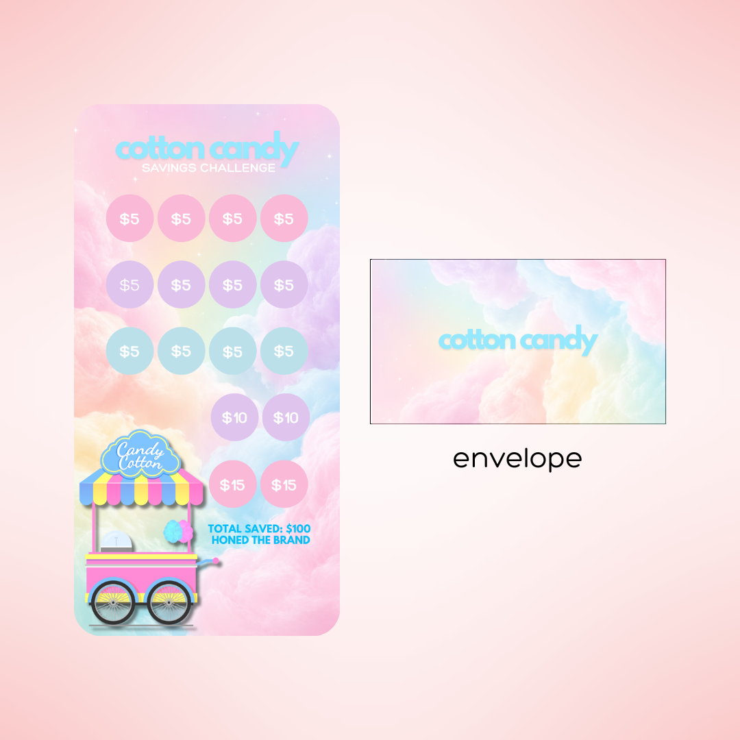 Cotton Candy Savings Challenge