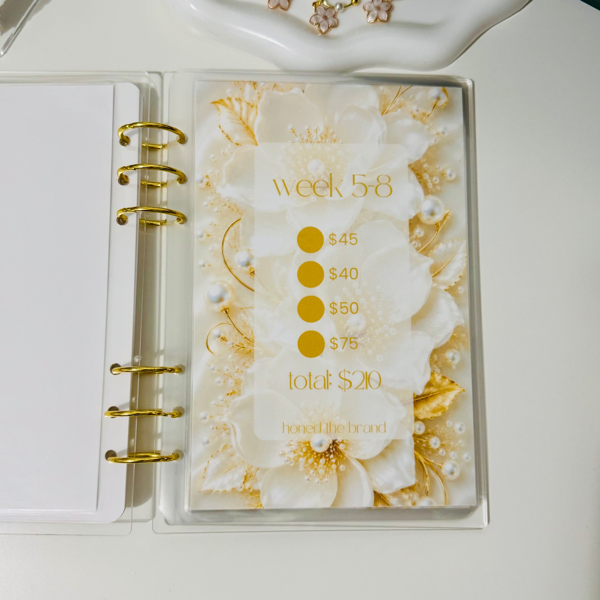 A5 52 Weeks Savings Challenge | Gold & Ivory Collective