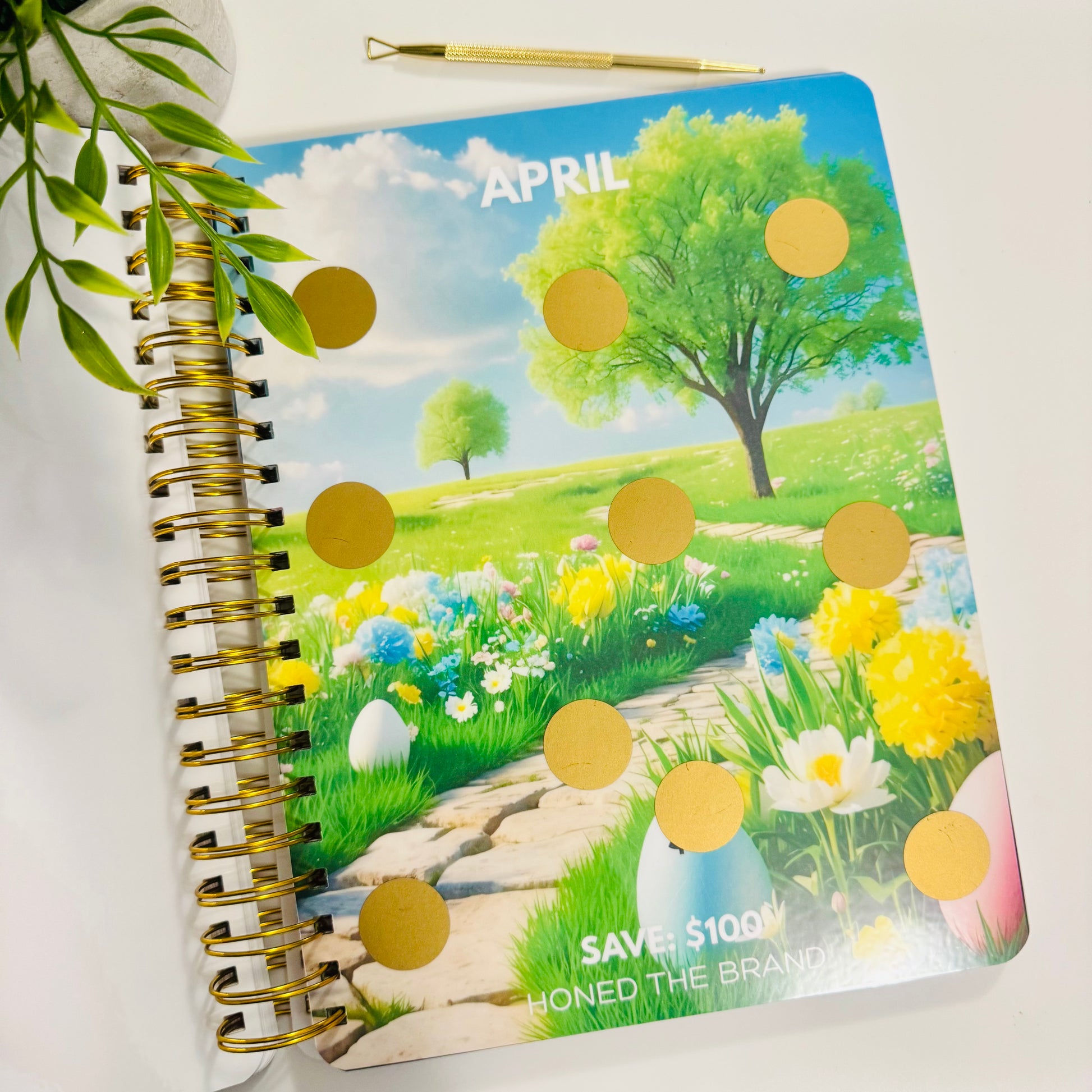 Digital Monthly Scratch & Save Challenge Book