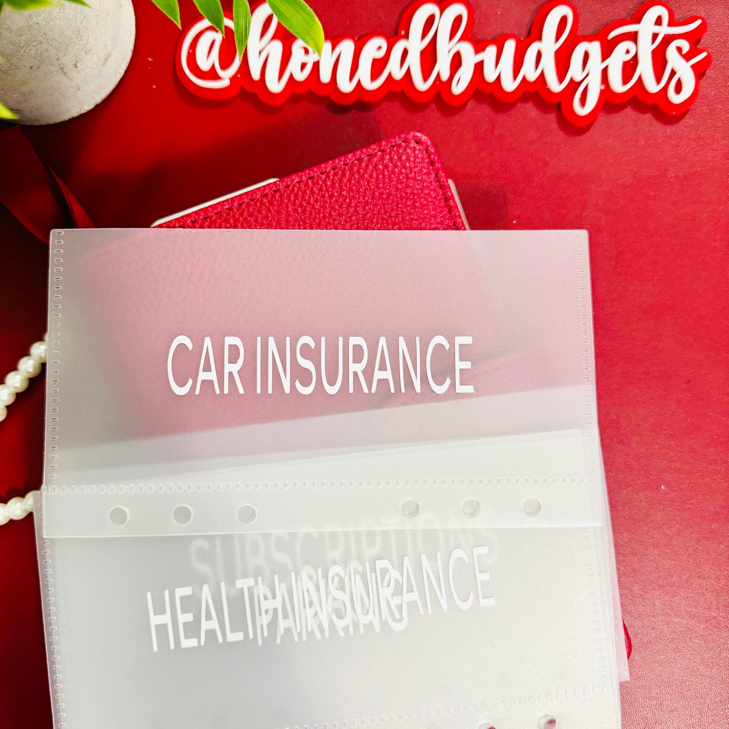A6 Tabbed PVC Cash Envelopes