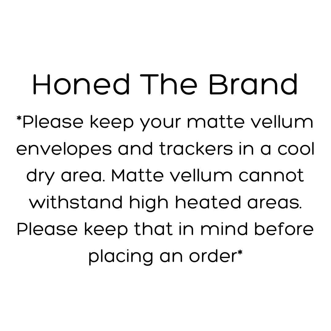 Matte Vellum Cash Envelopes