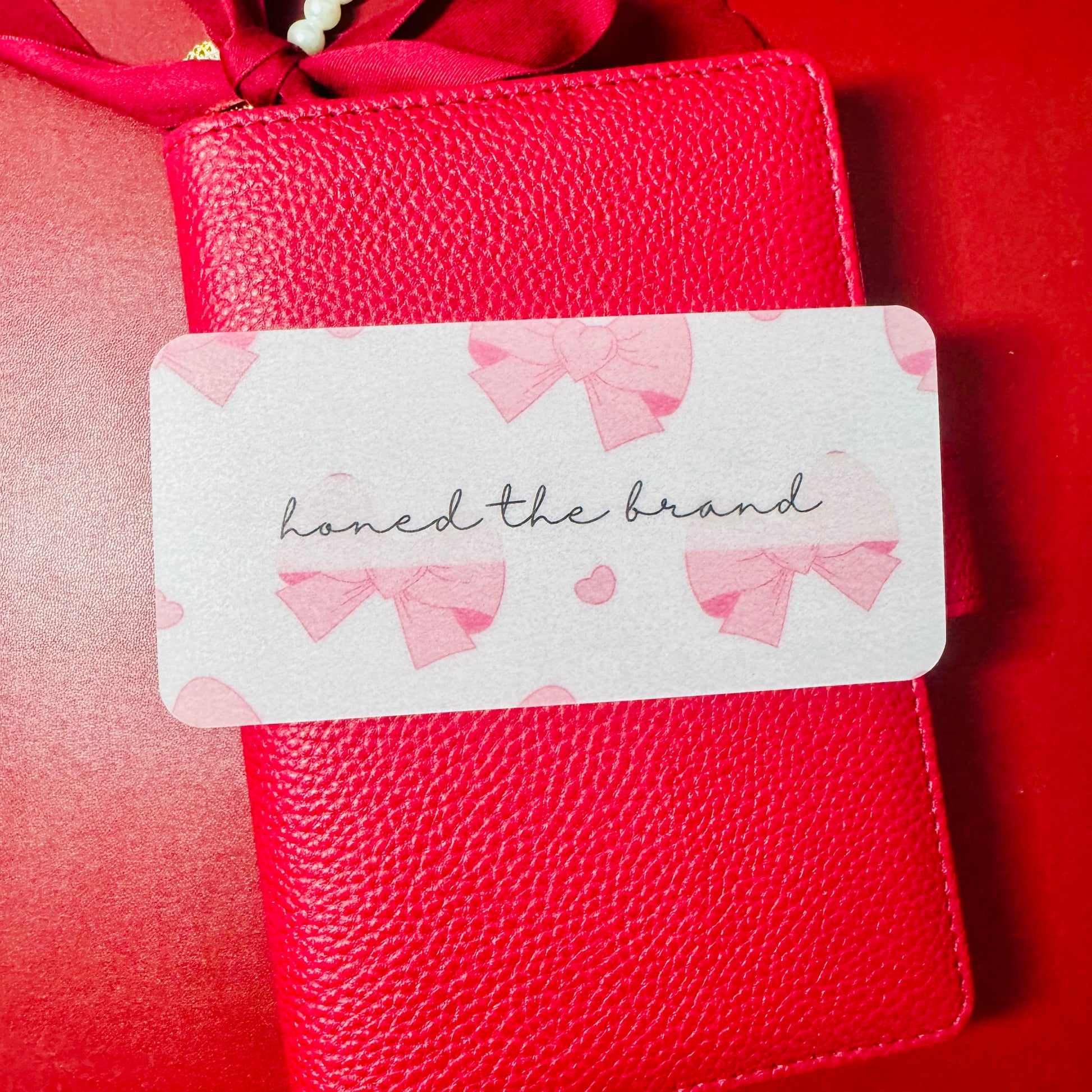 Bow Custom Cash Envelope Insert
