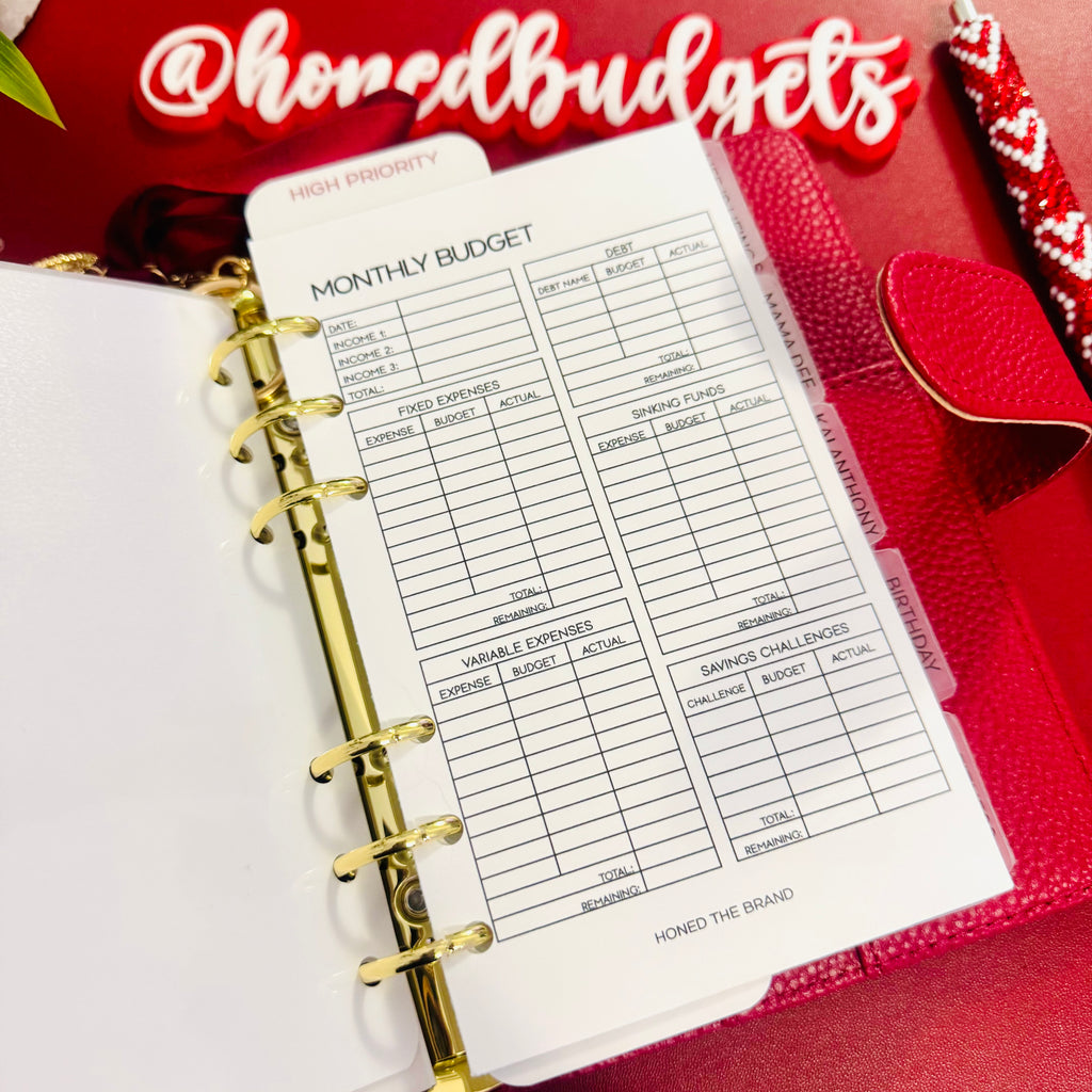 Monthly Budget Tracker