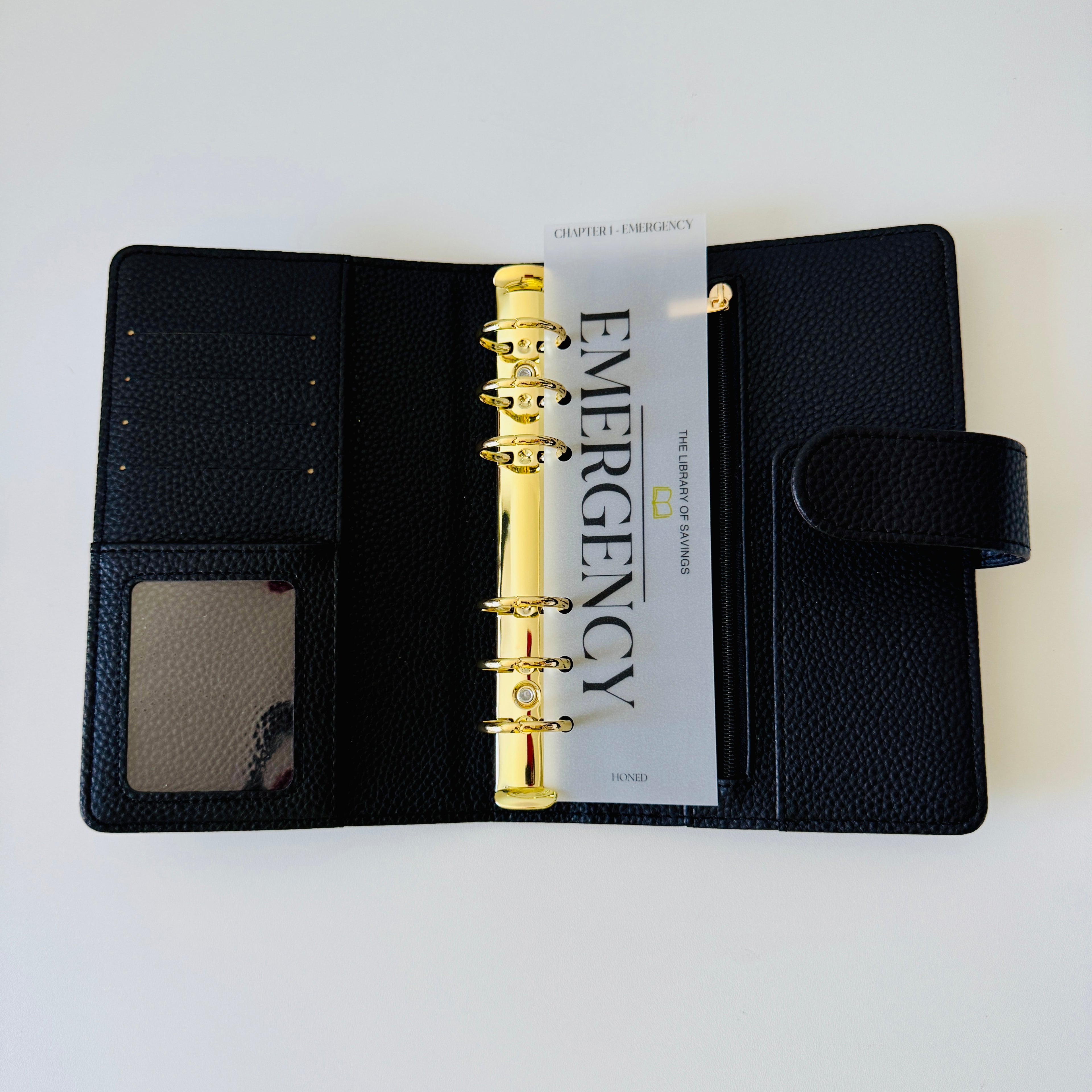A6 Library Of Savings Binder Bookmark