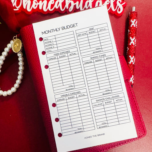 Monthly Budget Tracker
