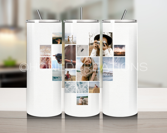 Personalized Photo Collage 20oz Tumbler