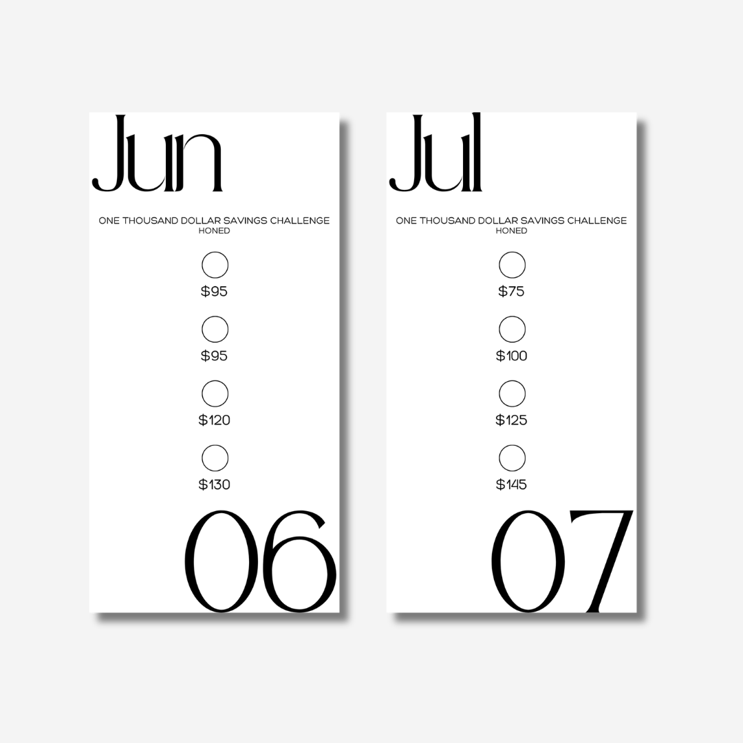 Five Thousand Dollars Monthly Savings Challenge