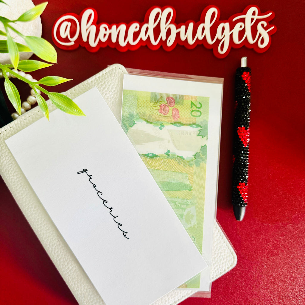 Clear Back Laminated Cash Envelopes