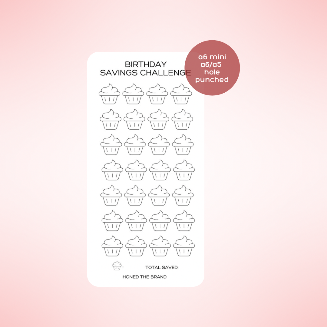 Birthday Savings Challenge