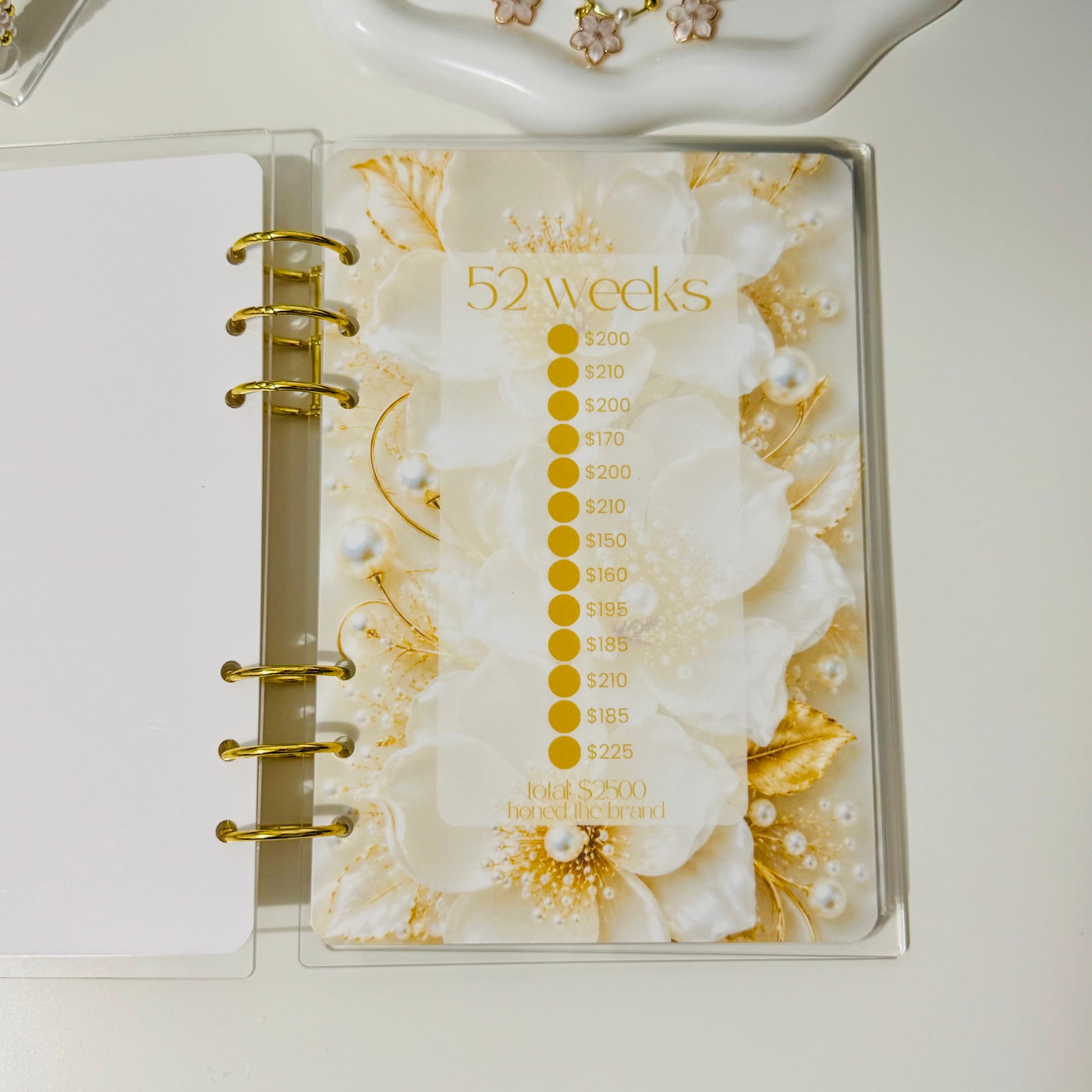 A5 52 Weeks Savings Challenge | Gold & Ivory Collective