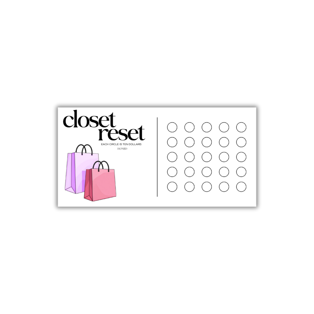 Closet Reset Savings Challenge