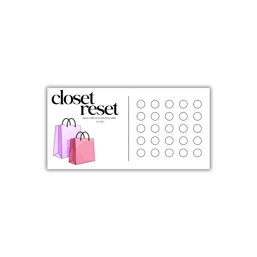 Closet Reset Savings Challenge