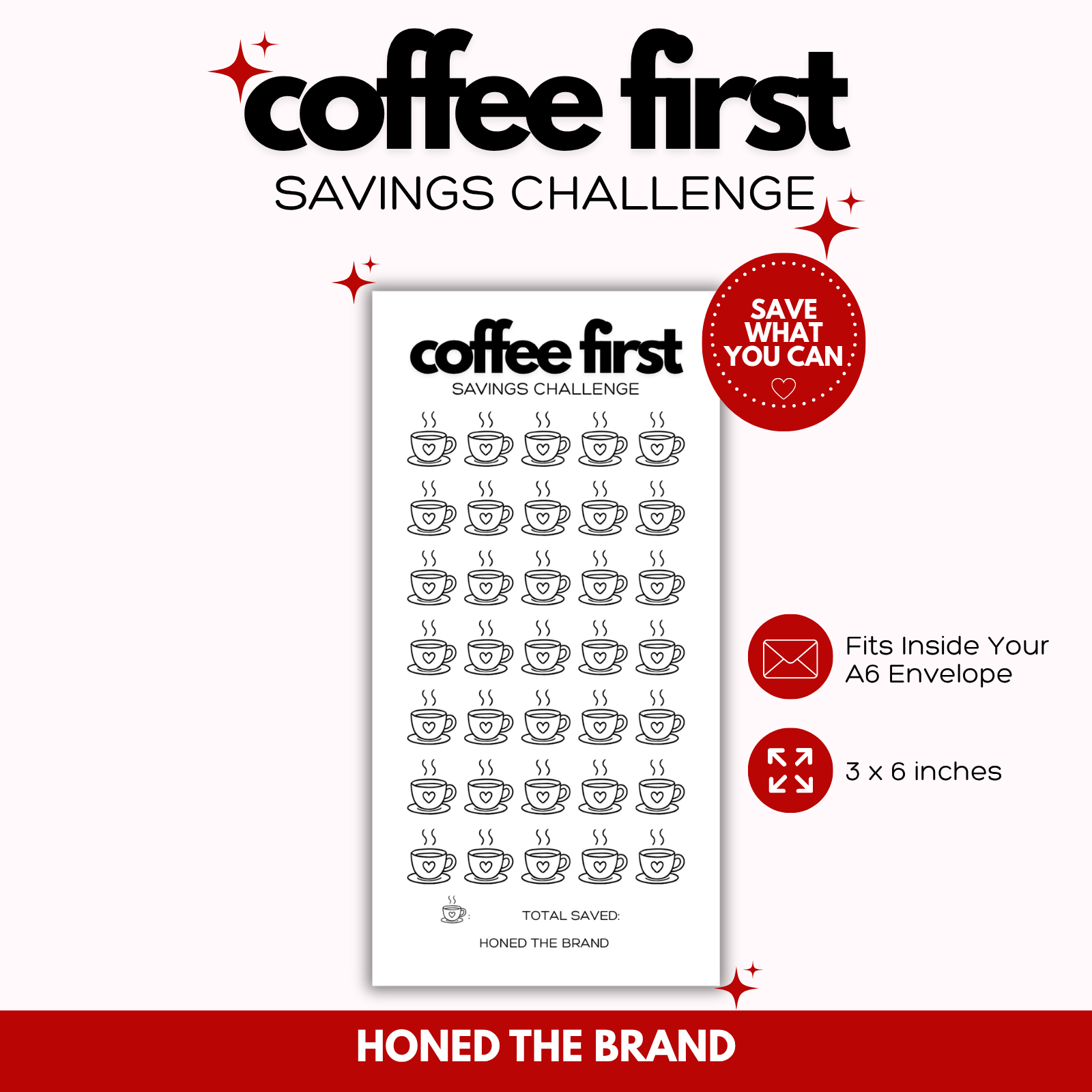 Minimal Coffee First Savings Challenge