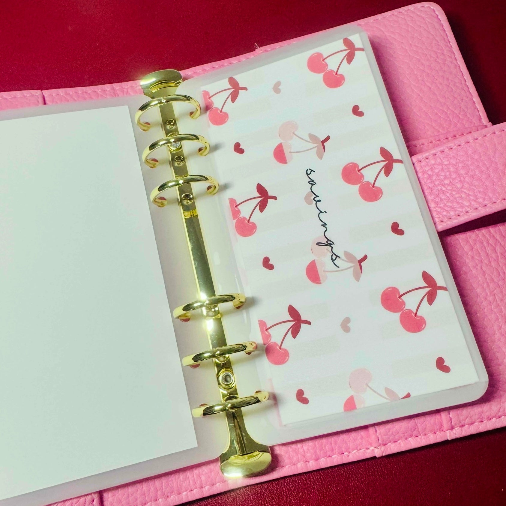 Cherry Hearts Cash Envelopes