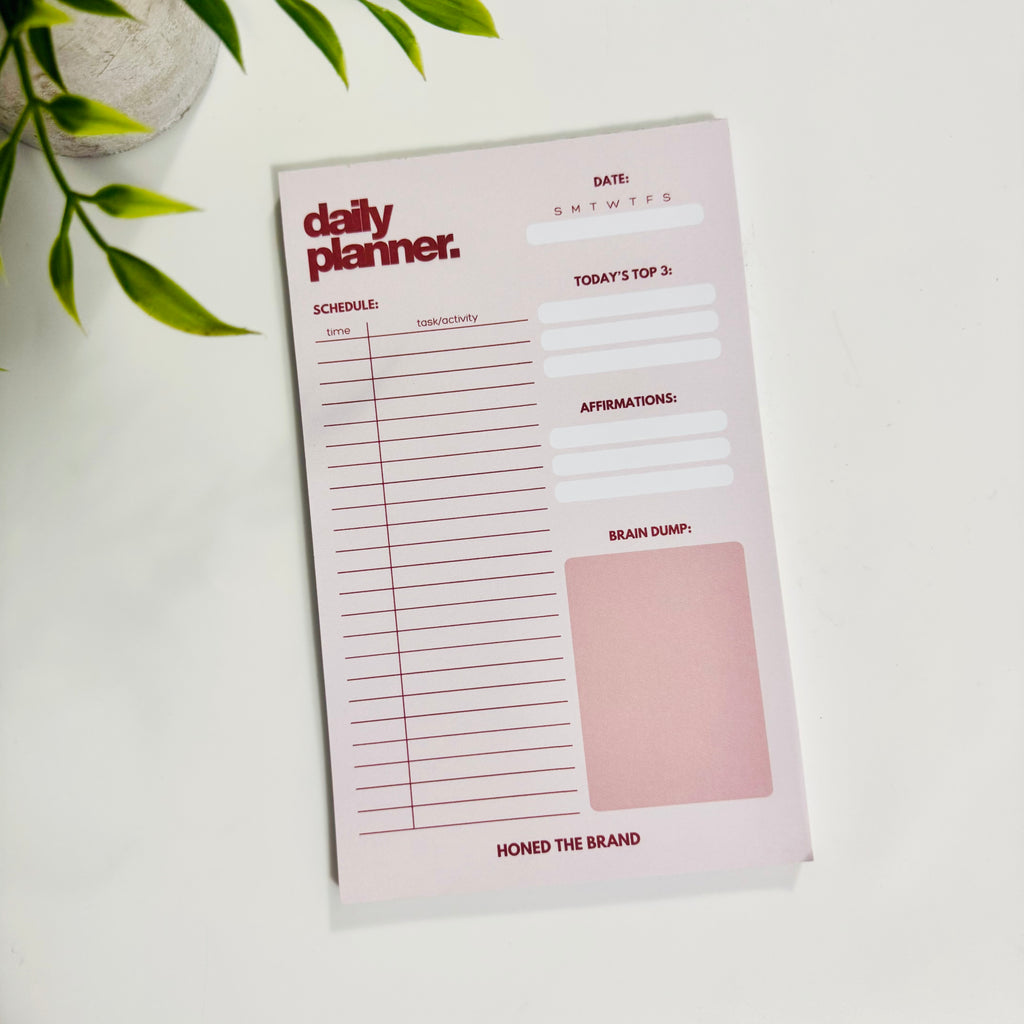 Daily Planner Notepad