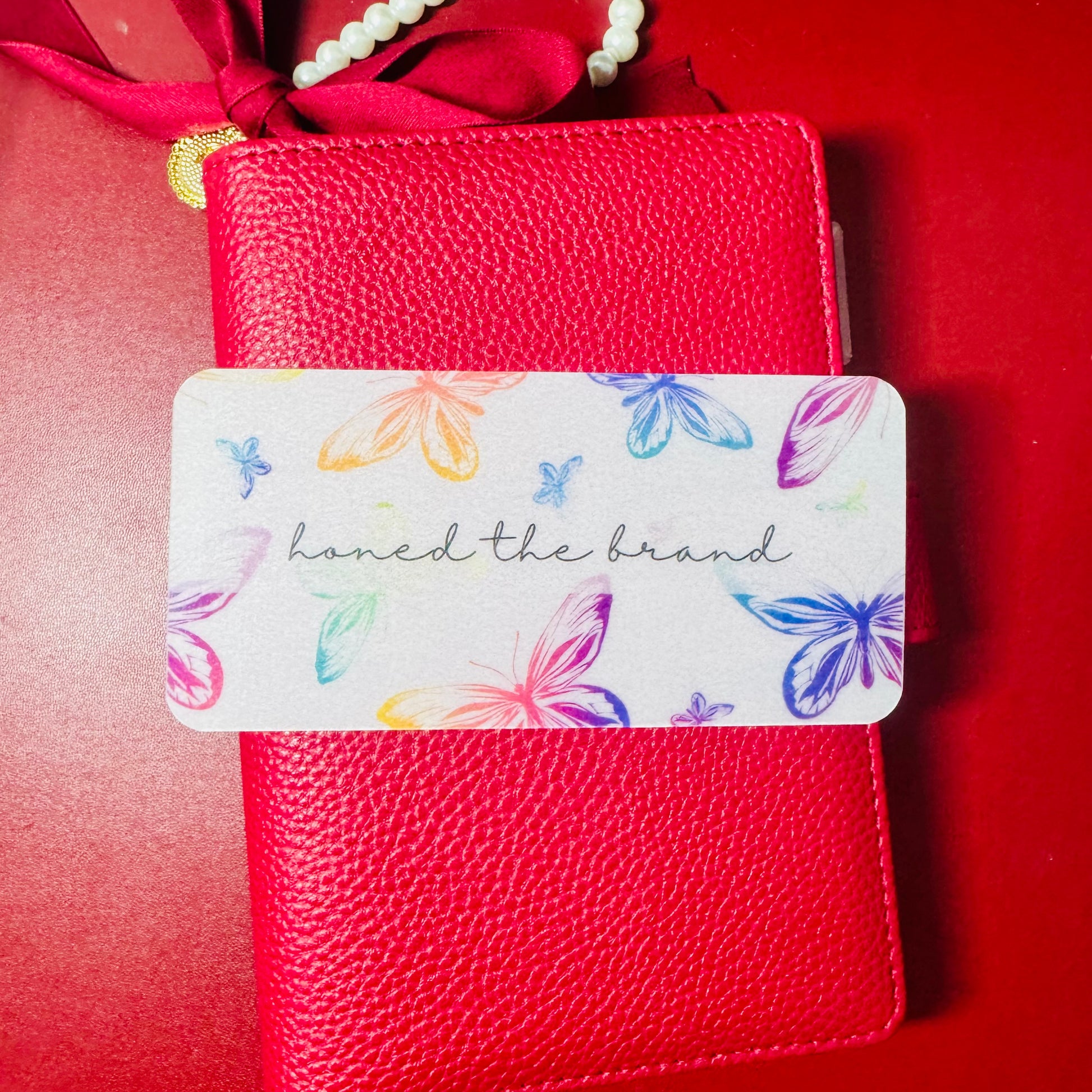 Rainbow Butterflies Custom Cash Envelope Insert