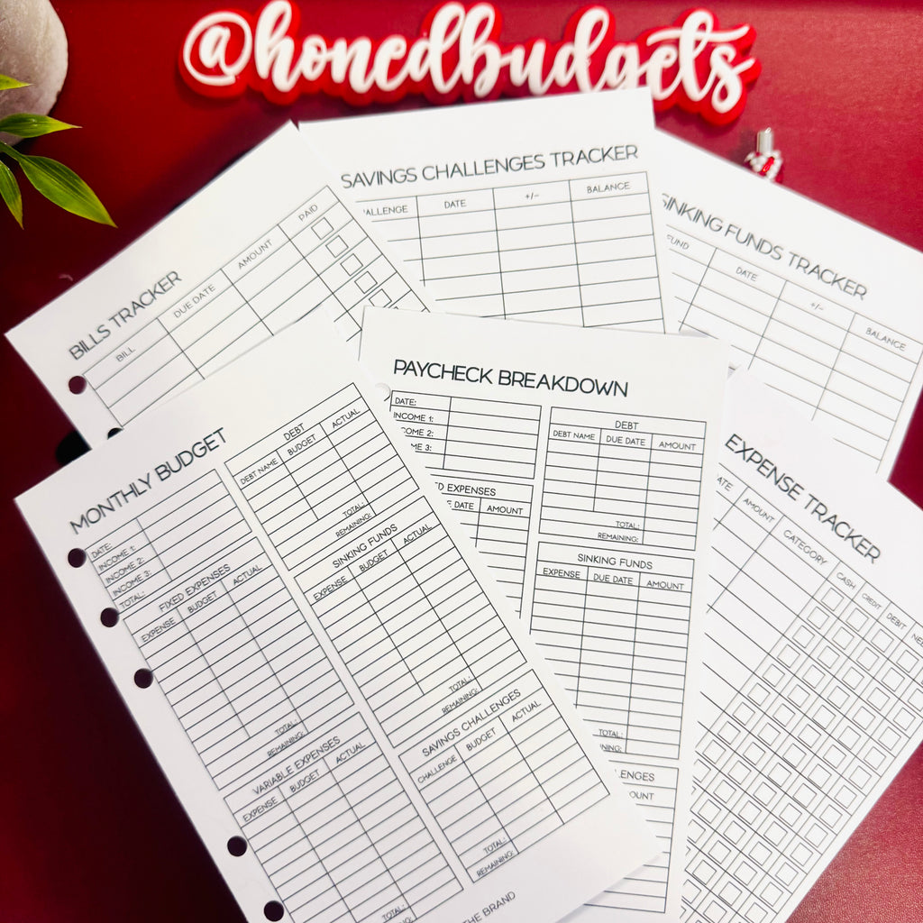 Cash Budgeting Trackers Bundle