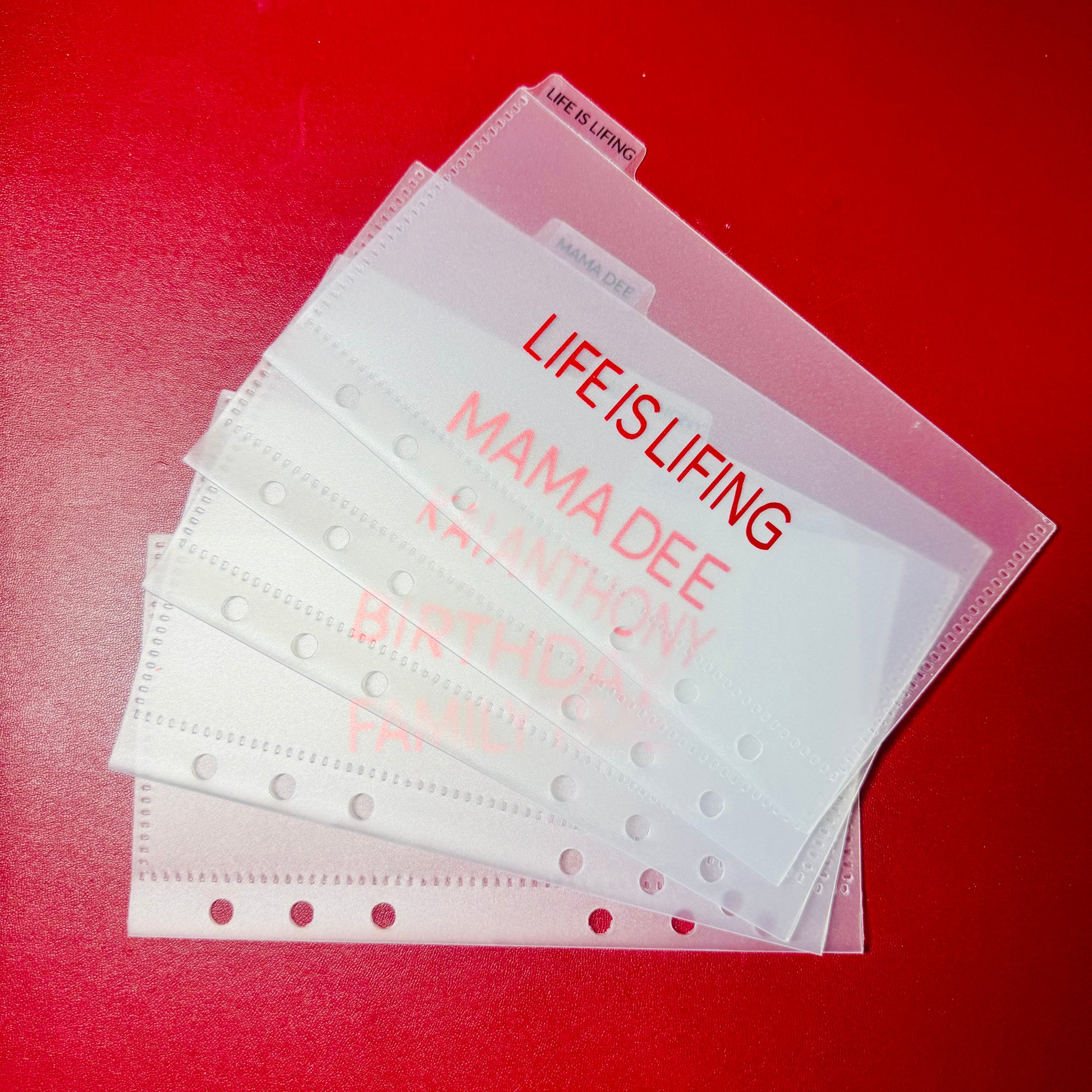 A6 Tabbed PVC Cash Envelopes