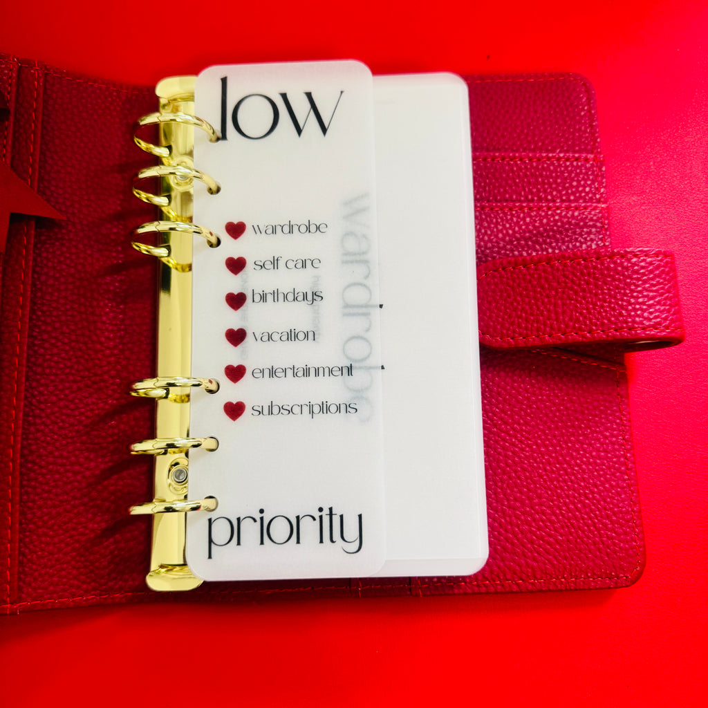 Minimal Heart Binder Bookmark