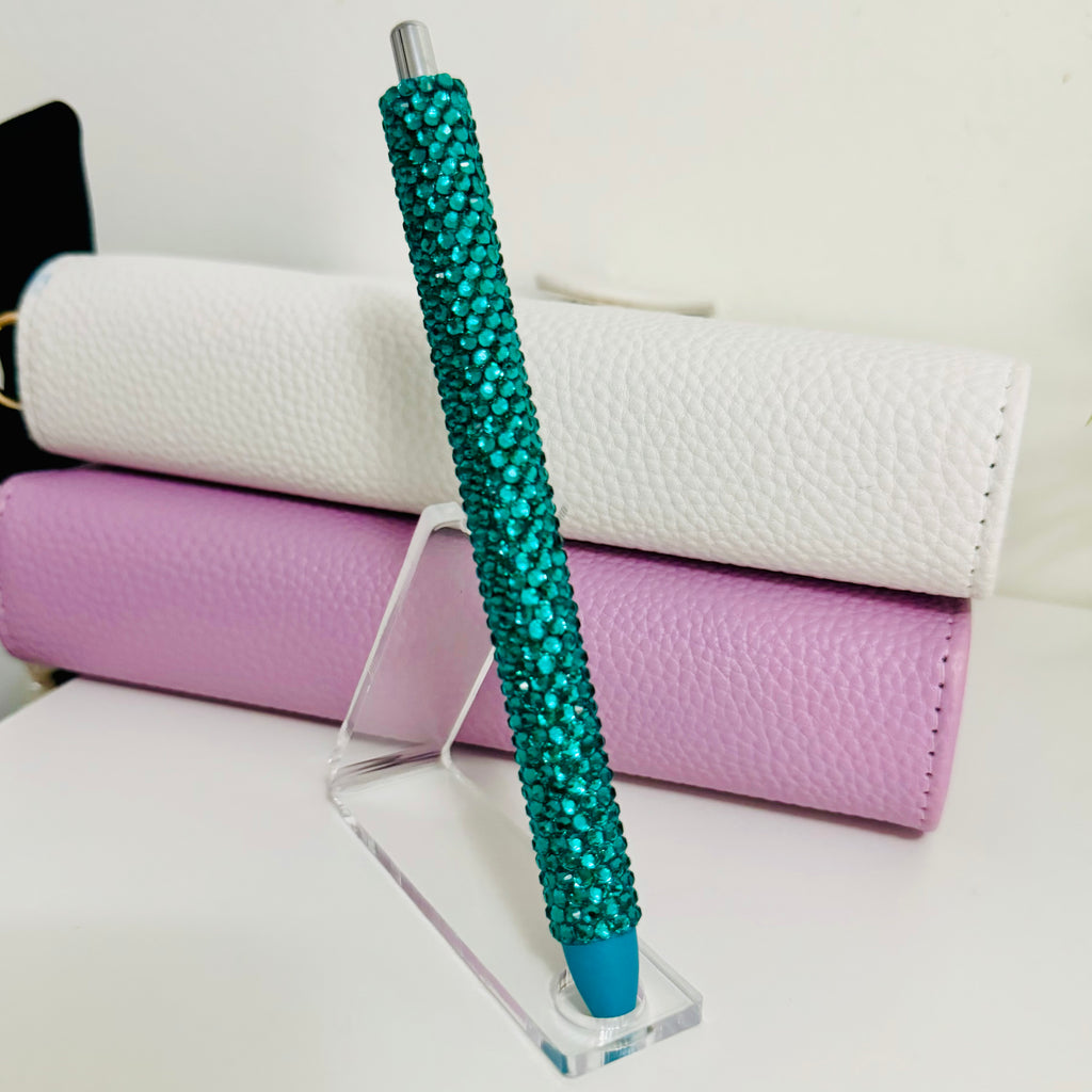 Solid Colour Rhinestone Pen