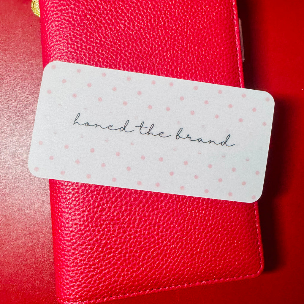 Polka Dot Custom Cash Envelope Insert