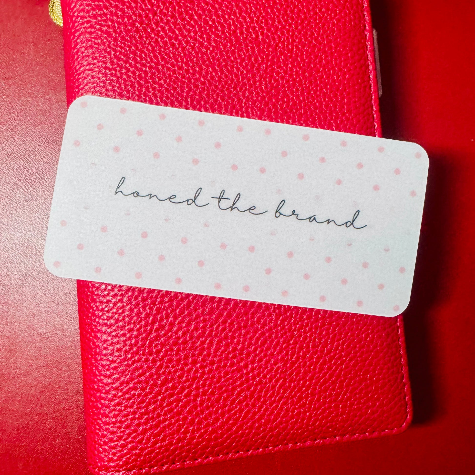 Polka Dot Custom Cash Envelope Insert