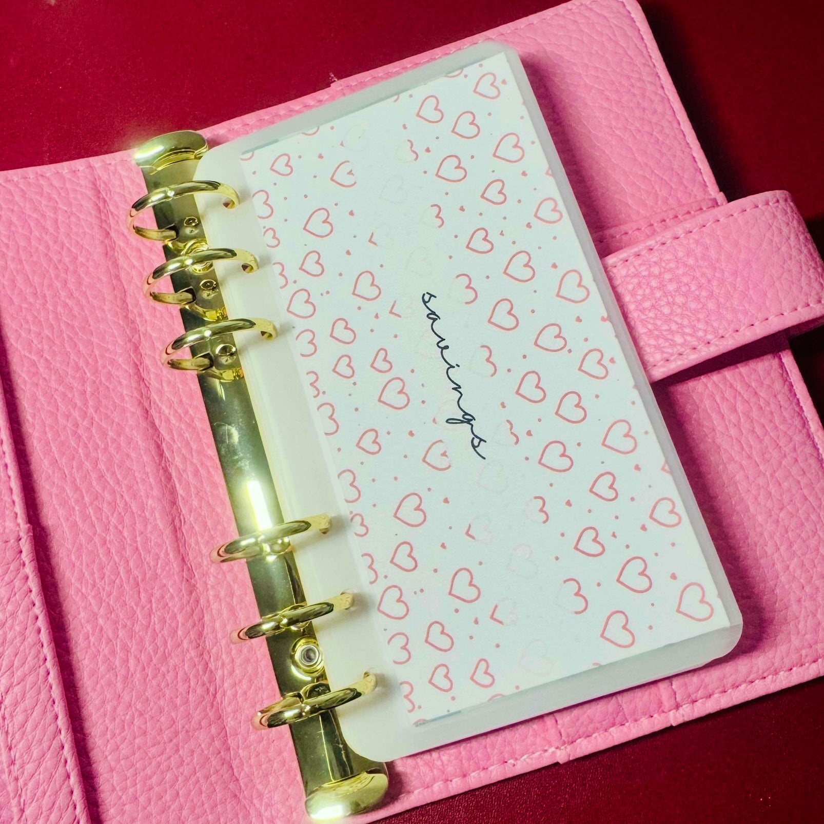 Pink Hearts Cash Envelopes